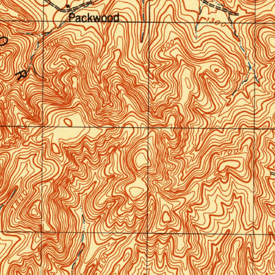 United States Geological Survey Packwood Creek, CA (1943, 31680-Scale) digital map