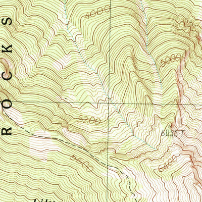United States Geological Survey Packwood Lake, WA (1989, 24000-Scale) digital map