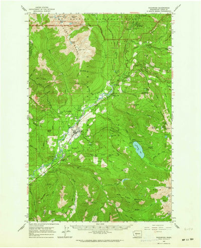 United States Geological Survey Packwood, WA (1962, 62500-Scale) digital map