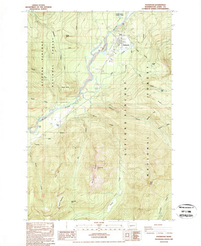 United States Geological Survey Packwood, WA (1989, 24000-Scale) digital map