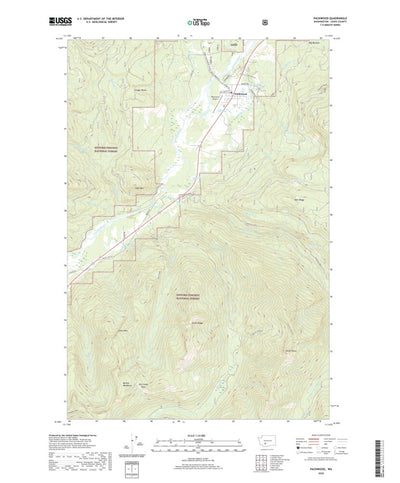 United States Geological Survey Packwood, WA (2020, 24000-Scale) digital map