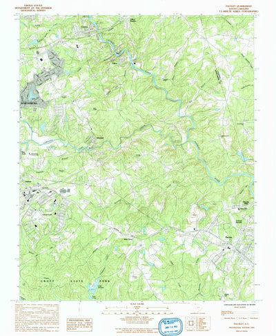 United States Geological Survey Pacolet, SC (1983, 24000-Scale) digital map