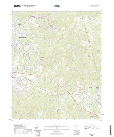 United States Geological Survey Pacolet, SC (2020, 24000-Scale) digital map