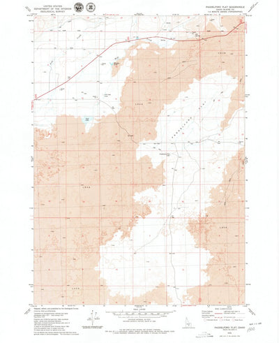 United States Geological Survey Paddelford Flat, ID (1979, 24000-Scale) digital map