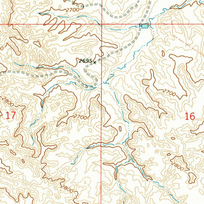 United States Geological Survey Paddy Fay Creek, MT (1968, 24000-Scale) digital map
