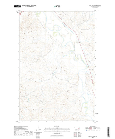 United States Geological Survey Paddy Fay Creek, MT (2020, 24000-Scale) digital map
