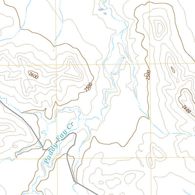 United States Geological Survey Paddy Fay Creek, MT (2020, 24000-Scale) digital map