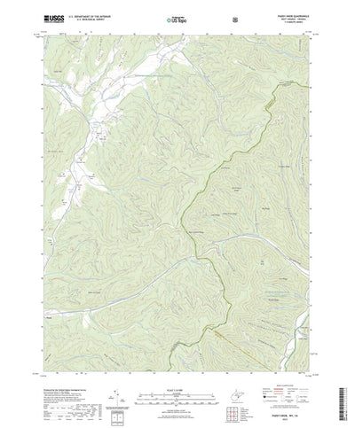 United States Geological Survey Paddy Knob, WV (2023, 24000-Scale) digital map