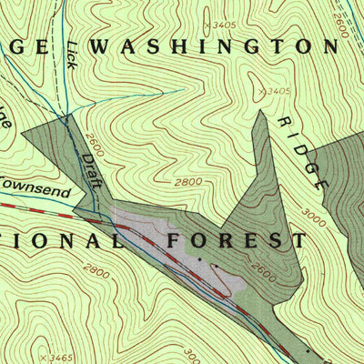 United States Geological Survey Paddy Knob, WV-VA (1995, 24000-Scale) digital map