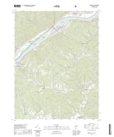 United States Geological Survey Paden City, WV (2023, 24000-Scale) digital map