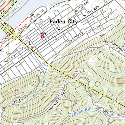 United States Geological Survey Paden City, WV (2023, 24000-Scale) digital map