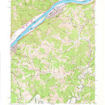 United States Geological Survey Paden City, WV-OH (1960, 24000-Scale) digital map