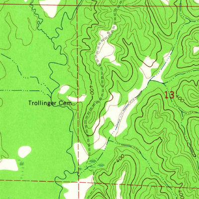 United States Geological Survey Paden SE, MS (1965, 24000-Scale) digital map