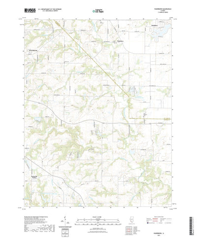 United States Geological Survey Paderborn, IL (2021, 24000-Scale) digital map