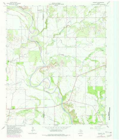 United States Geological Survey Padgett, TX (1964, 24000-Scale) digital map