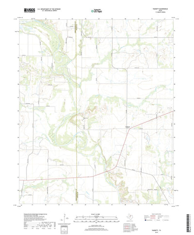 United States Geological Survey Padgett, TX (2019, 24000-Scale) digital map