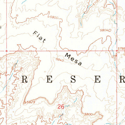 United States Geological Survey Padilla Mesa, AZ (1967, 24000-Scale) digital map