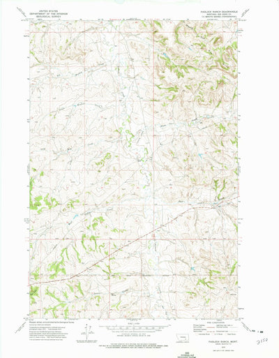 United States Geological Survey Padlock Ranch, MT (1972, 24000-Scale) digital map