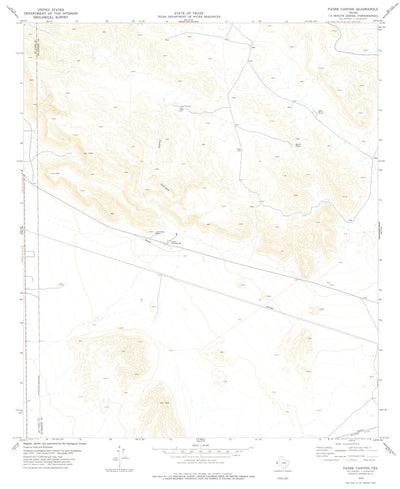 United States Geological Survey Padre Canyon, TX (1978, 24000-Scale) digital map