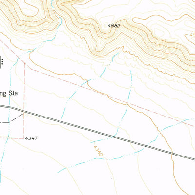 United States Geological Survey Padre Canyon, TX (1978, 24000-Scale) digital map