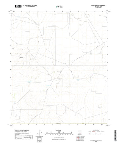 United States Geological Survey Paduca Breaks East, NM (2020, 24000-Scale) digital map