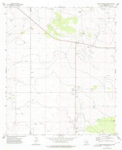 United States Geological Survey Paduca Breaks NW, NM (1973, 24000-Scale) digital map