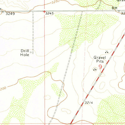 United States Geological Survey Paduca Breaks West, NM-TX (1973, 24000-Scale) digital map