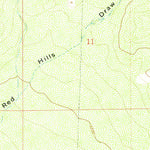United States Geological Survey Paduca Breaks West, NM-TX (1973, 24000-Scale) digital map