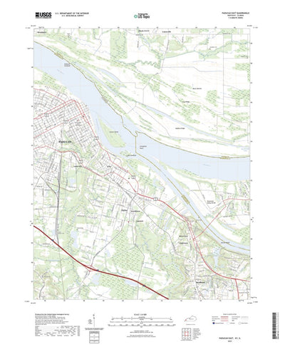 United States Geological Survey Paducah East, KY (2022, 24000-Scale) digital map