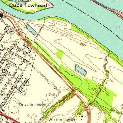 United States Geological Survey Paducah East, KY-IL (1953, 24000-Scale) digital map