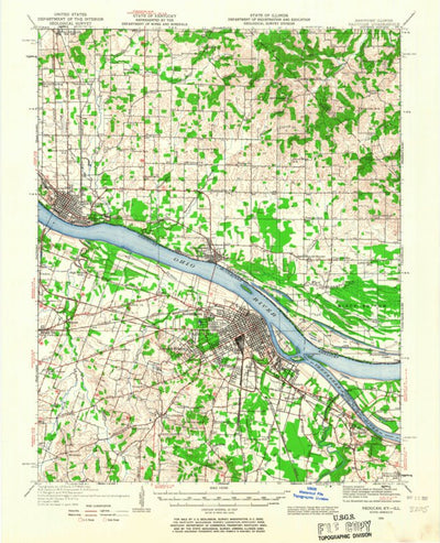 United States Geological Survey Paducah, KY-IL (1926, 62500-Scale) digital map