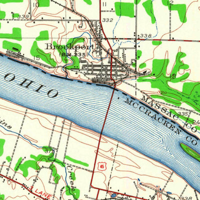 United States Geological Survey Paducah, KY-IL (1926, 62500-Scale) digital map