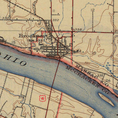 United States Geological Survey Paducah, KY-IL (1929, 62500-Scale) digital map