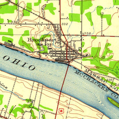 United States Geological Survey Paducah, KY-IL (1940, 62500-Scale) digital map