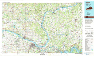 United States Geological Survey Paducah, KY-IL (1986, 100000-Scale) digital map
