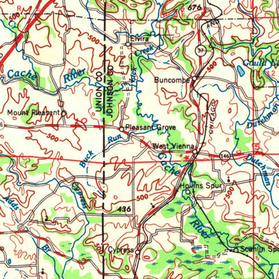 United States Geological Survey Paducah, KY-IL-MO-IN (1949, 250000-Scale) digital map