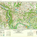 United States Geological Survey Paducah, KY-IL-MO-IN (1964, 250000-Scale) digital map