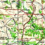 United States Geological Survey Paducah, KY-IL-MO-IN (1964, 250000-Scale) digital map