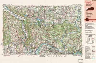 United States Geological Survey Paducah, KY-IL-MO-IN (1987, 250000-Scale) digital map