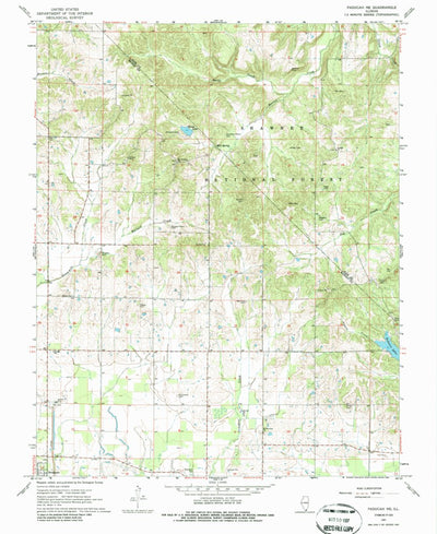United States Geological Survey Paducah NE, IL (1967, 24000-Scale) digital map
