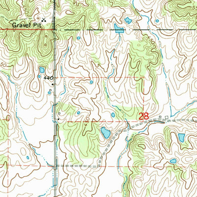 United States Geological Survey Paducah NE, IL (1967, 24000-Scale) digital map