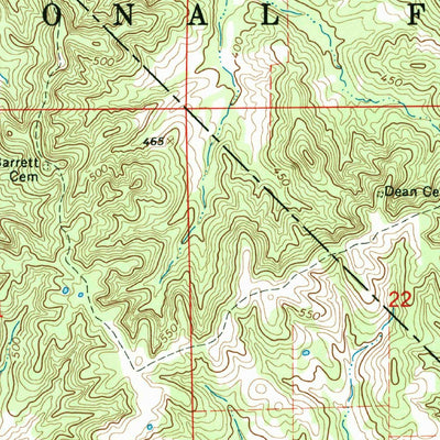 United States Geological Survey Paducah NE, IL (1967, 24000-Scale) digital map