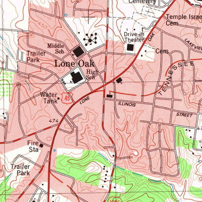 United States Geological Survey Paducah West, KY-IL (1982, 24000-Scale) digital map