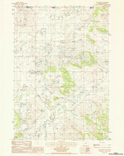 United States Geological Survey Page Draw, WY-MT (1984, 24000-Scale) digital map