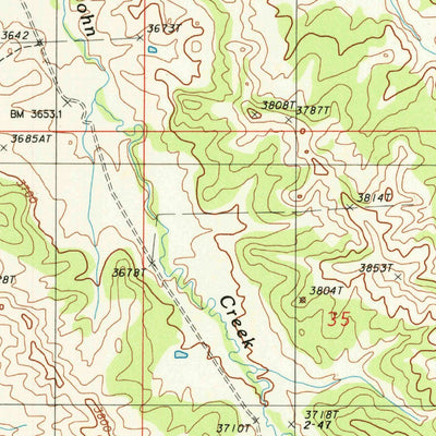 United States Geological Survey Page Draw, WY-MT (1984, 24000-Scale) digital map