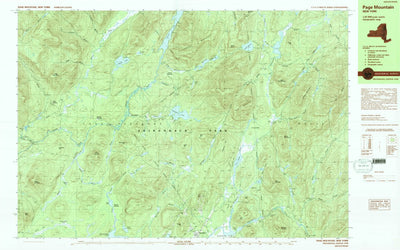 United States Geological Survey Page Mountain, NY (1990, 25000-Scale) digital map