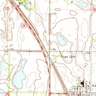 United States Geological Survey Page, ND (1967, 24000-Scale) digital map