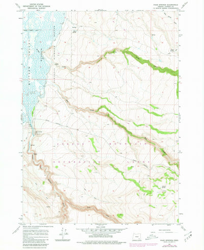 United States Geological Survey Page Springs, OR (1967, 24000-Scale) digital map