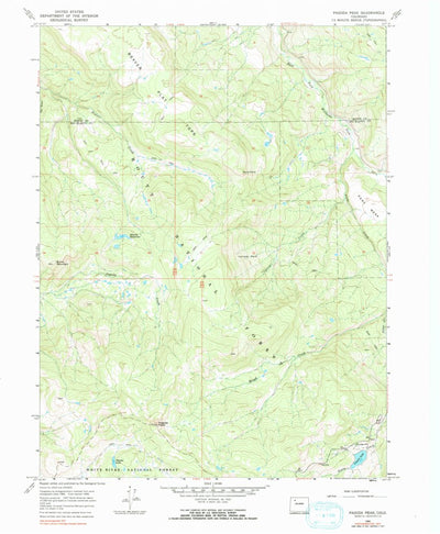 United States Geological Survey Pagoda Peak, CO (1966, 24000-Scale) digital map