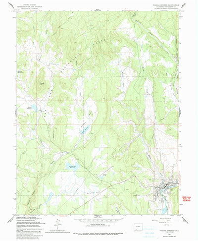 United States Geological Survey Pagosa Springs, CO (1964, 24000-Scale) digital map
